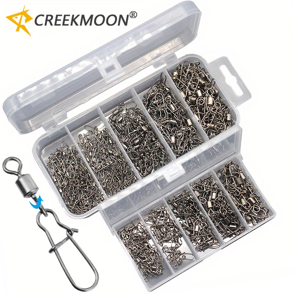 Fishing Hook Stainless Steel - Набор рыболовных соединителей (95/210 шт.) 2-10