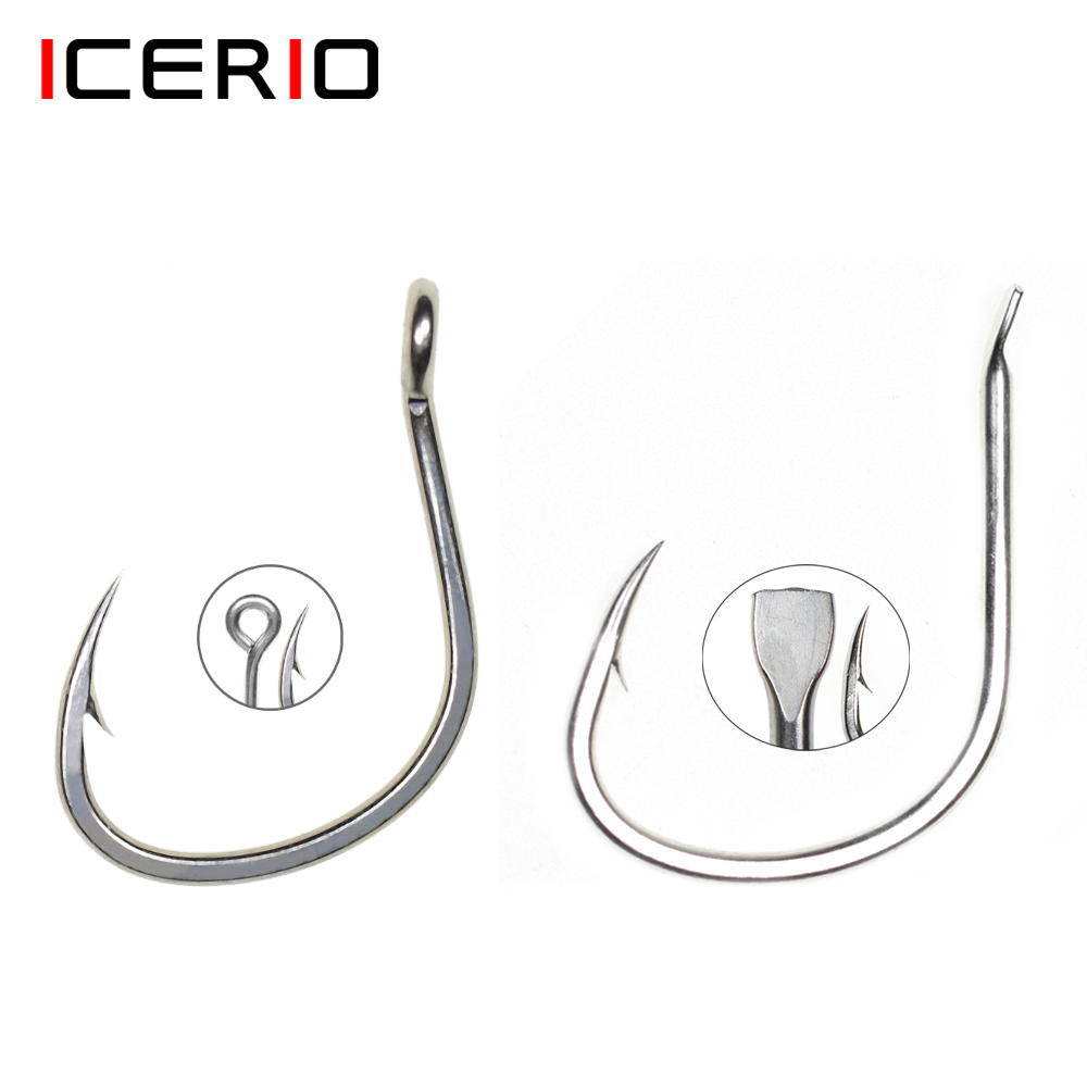 Fishing Hook Assortment - 10 шт., матовые рыболовные крючки ICERIO