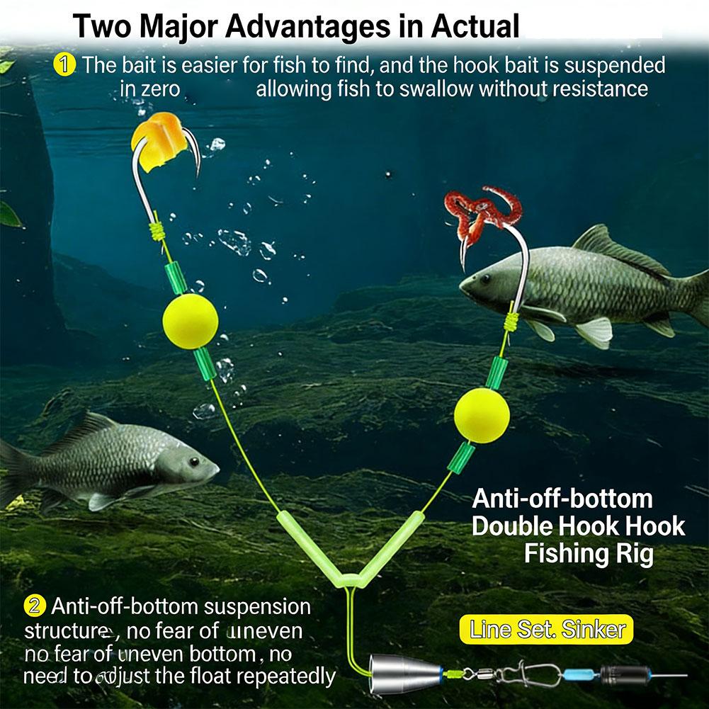 Fishing Hook Weedless - Набор незацепляющихся оснасток для дроп-шота с