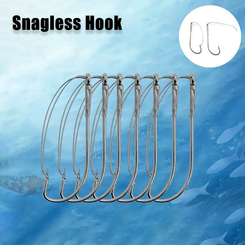 Fishing Hook Weedless - 20/40 шт. офсетные червячные крючки без