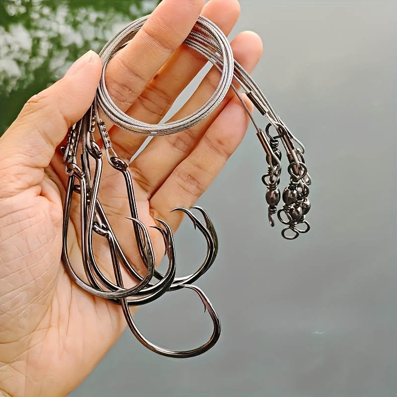 Fishing Hook Assortment - 25 шт. усиленных крючков-вертлюгов с стальным