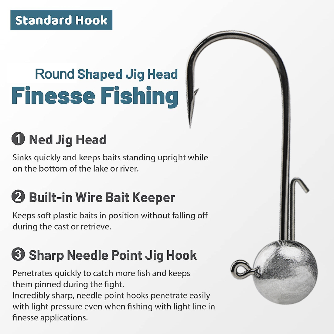FishTrip 1 ~ 10 шт. Ned джиг-г – обзор и цена Fishing Hook Weedless