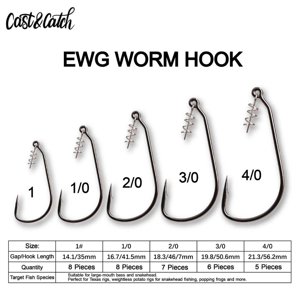Крючок Cast&Catch SCREW-LOCK W – обзор и цена Fishing Hook Weedless