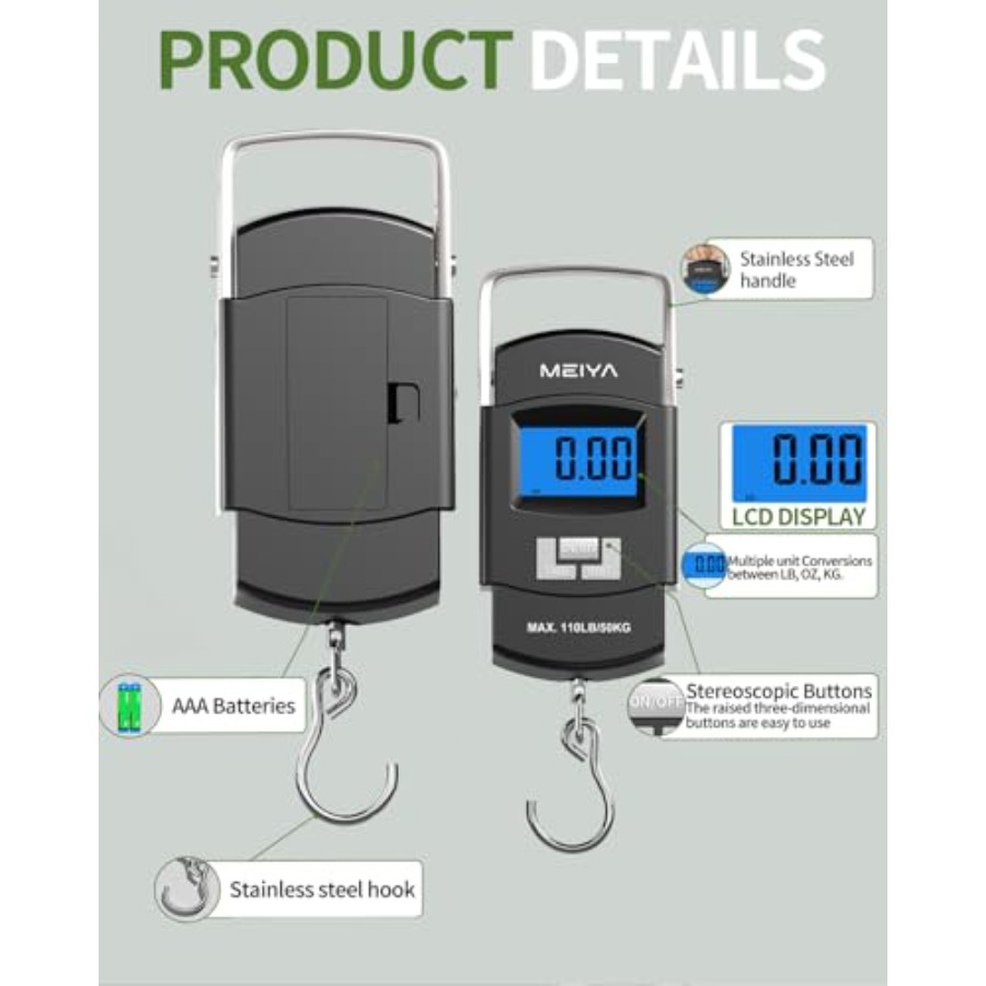 Цифровые рыболовные весы Fish  – обзор и цена Fishing Hook Stainless Steel