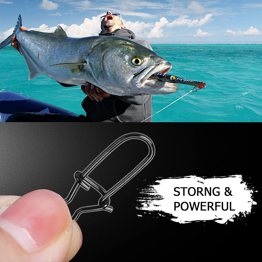 50 шт., защелки для воблеров,  – обзор и цена Fishing Hook Stainless Steel