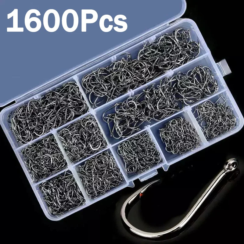 50-1600 шт./кор. рыболовные кр – обзор и цена Fishing Hook Assortment