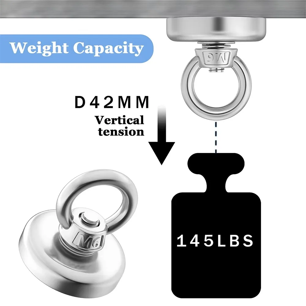 Магнитный грузоподъемный крюк  – обзор и цена Fishing Hook Stainless Steel