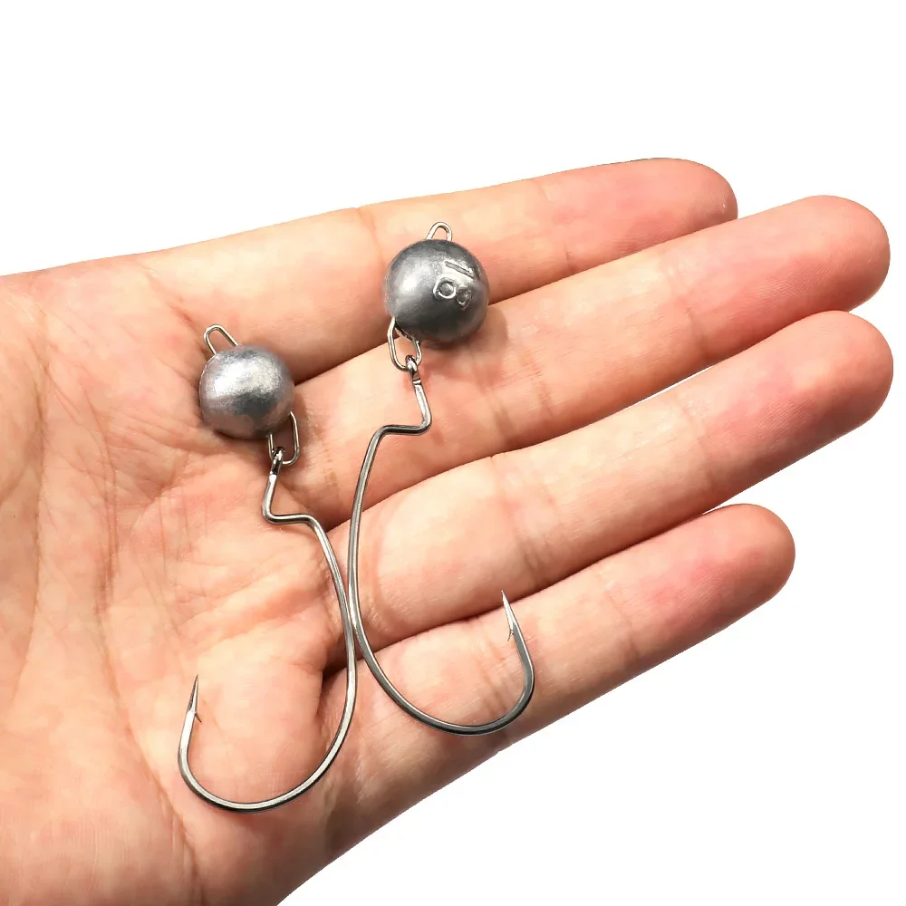 5 шт., металлические крючки с  – обзор и цена Fishing Hook Weedless